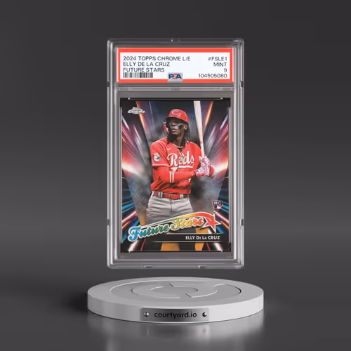 2024 Topps Chrome Logofractor Edition Future Stars #FSLE1 Elly de La Cruz (PSA 9 MINT)