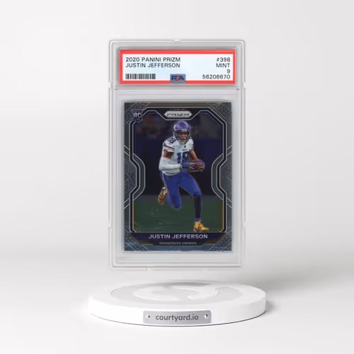 2020 Panini Prizm #398 Justin Jefferson (PSA 9 MINT)