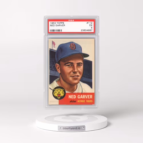 1953 Topps #112 Ned Garver (PSA 5 EX)