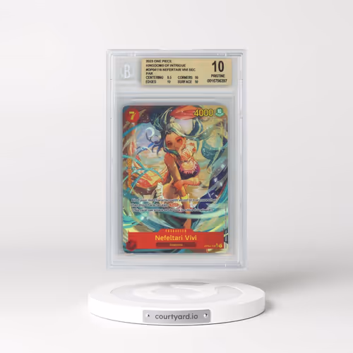 2023 One Piece Card Game Kingdoms of Intrigue #OP04118 Nefeltari Vivi ALT ART SEC (BGS 10 PRISTINE)