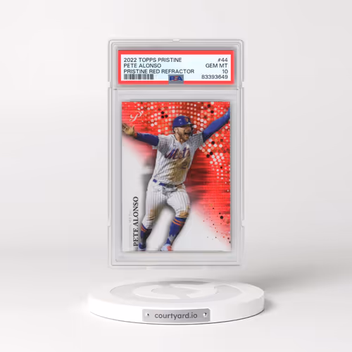2022 Topps Pristine #44 Pete Alonso - Pristine Red Refractor (PSA 10 GEM MINT)