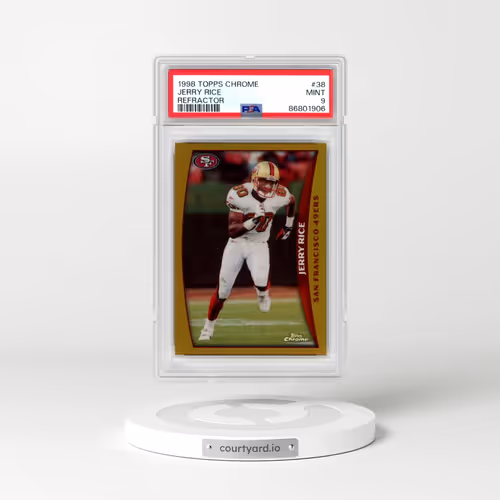 1998 Topps Chrome #38 Jerry Rice - Refractor (PSA 9 MINT)