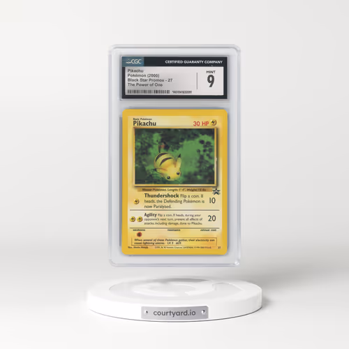1999 Black Star Promos #27 Pikachu - The Power of One (CGC 9 MINT)