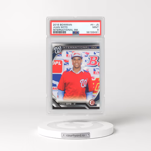 2016 Bowman International Ink #II-JS Juan Soto (PSA 9 MINT)