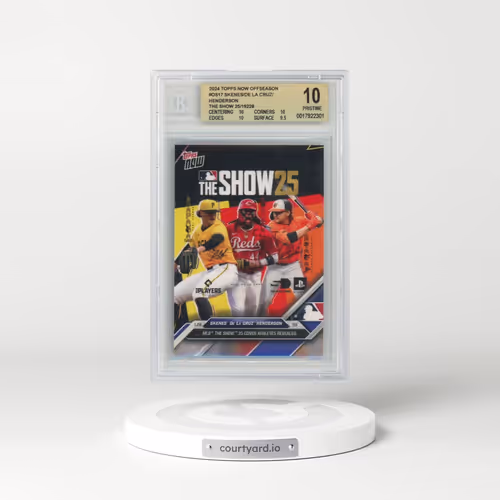 2024 Topps Now Offseason #OS17 Elly de La Cruz/Gunnar Henderson/Paul Skenes (BGS 10 PRISTINE)