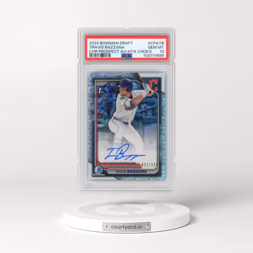 2024 Bowman Draft Chrome Prospect Autographs #CPATB Travis Bazzana - Hta Choice (PSA 10 GEM MINT)