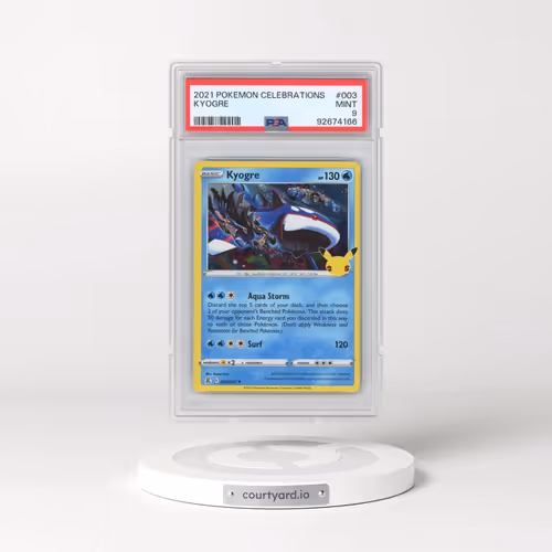2021 Pokémon Celebrations #003 Kyogre (PSA 9 MINT)