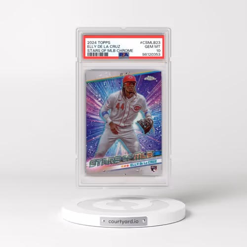 2024 Topps Stars of MLB Chrome #CSMLB23 Elly de La Cruz (PSA 10 GEM MINT)
