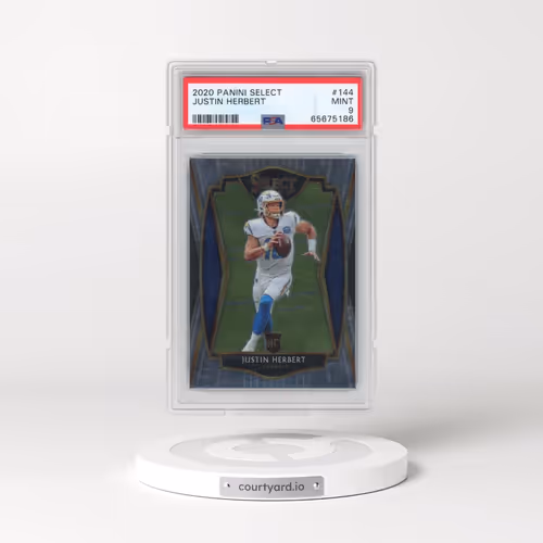 2020 Panini Select #144 Justin Herbert (PSA 9 MINT)