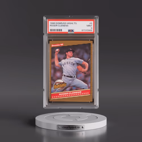 1986 Donruss Highlights #5 Roger Clemens (PSA 9 MINT)