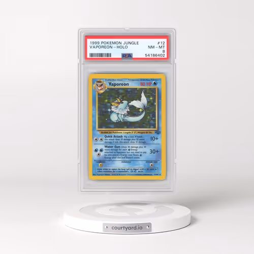 1999 Pokémon Jungle #12 Vaporeon - Holo (PSA 8 NM-MT)