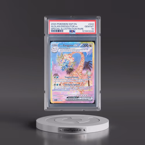 2024 Pokémon Ssp EN-Surging Sparks #242 Alolan Exeggutor EX - Holo Special Illustration Rare (PSA 10