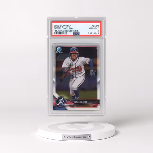 2018 Bowman Prospects Chrome #1 Ronald Acuna (PSA 10 GEM MINT)