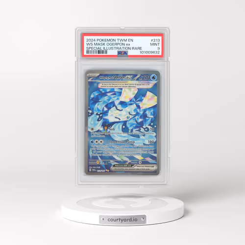 2024 Pokémon Twm EN-Twilight Masquerade #213 Wellspring Mask Ogerpon EX - Holo Special Illustration Rare (PSA 9 MINT)