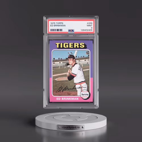 1975 Topps #439 Ed Brinkman (PSA 9 MINT)