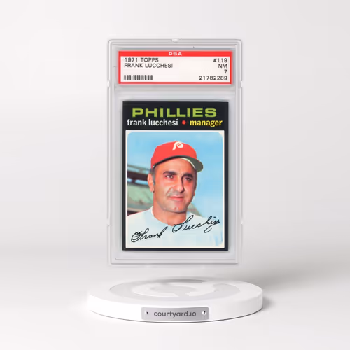 1971 Topps #119 Frank Lucchesi (PSA 7 NM)