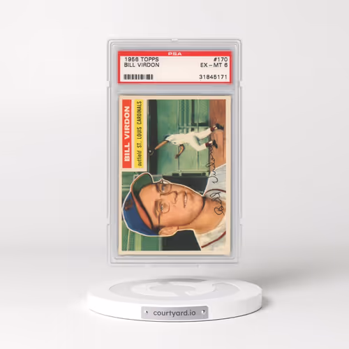 1956 Topps #170 Bill Virdon - Gray Back (PSA 6 EX-MT)