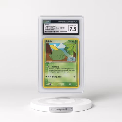 2006 EX Crystal Guardians #33/100 Gulpin - Reverse Holo (CGC 7.5 NM+)