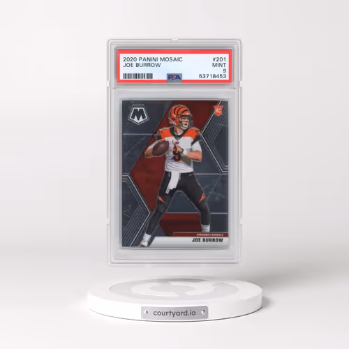 2020 Panini Mosaic #201 Joe Burrow (PSA 9 MINT)