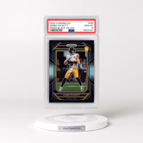 2022 Panini Chronicles Prizm Black #PB6 Kenny Pickett - Silver (PSA 10 GEM MINT)