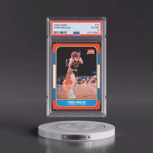 1986 Fleer #77 Chris Mullin (PSA 6 EX-MT)
