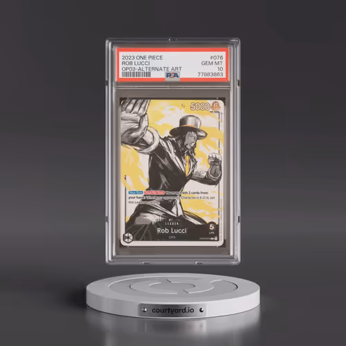 2023 One Piece OP03-Pillars of Strength #076 Rob Lucci - Alternate Art (PSA 10 GEM MINT)