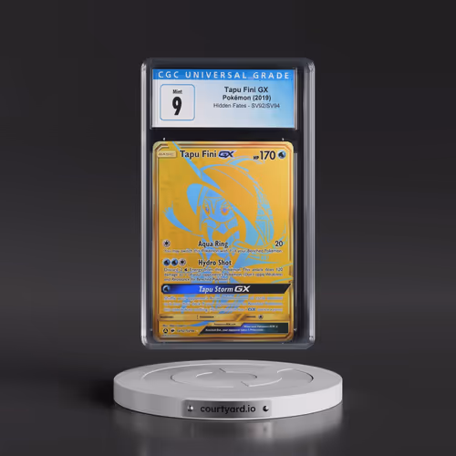 2019 Hidden Fates #SV92/SV94 Tapu Fini GX - Shiny Vault Holo (CGC 9 MINT)