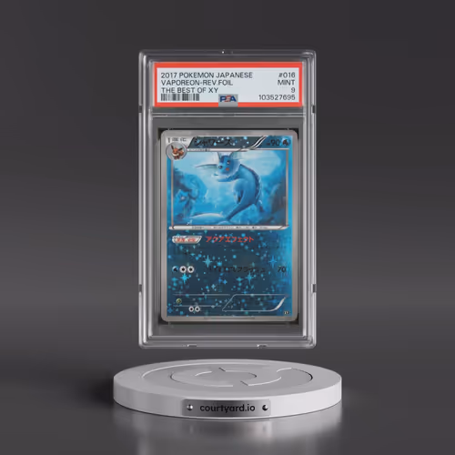 2017 Pokémon the Best of XY #016 Vaporeon - Reverse Foil (PSA 9 MINT)