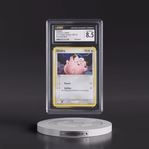 2005 EX Unseen Forces #53/115 Clefairy - Reverse Holo (CGC 8.5 NM-MT+)