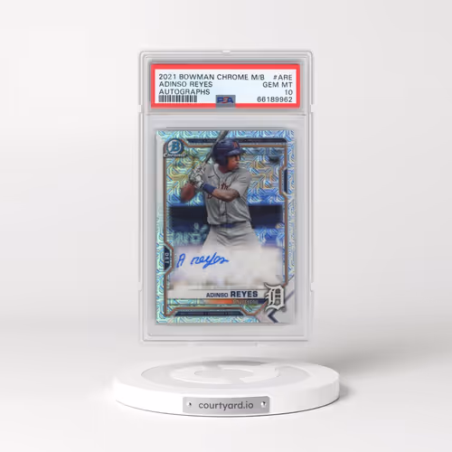 2021 Bowman Chrome Mega Box Autographs #ARE Adinso Reyes (PSA 10 GEM MINT)