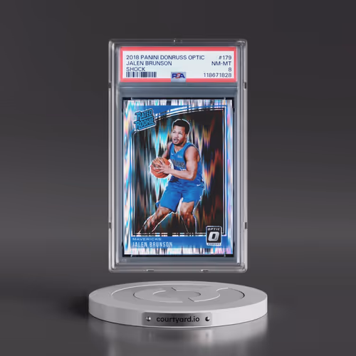 2018 Panini Donruss Optic #179 Jalen Brunson - Shock (PSA 8 NM-MT)