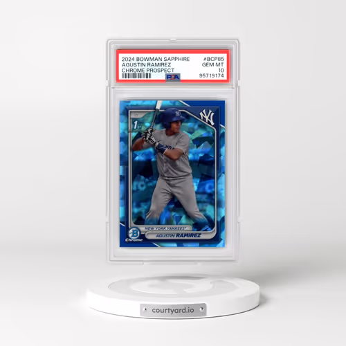 2024 Bowman Sapphire Edition Chrome Prospects #BCP85 Agustin Ramirez (PSA 10 GEM MINT)
