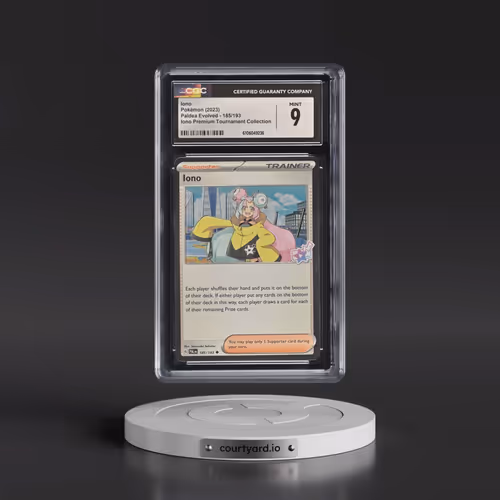 2023 Paldea Evolved - PAL EN #185/193 Iono - Iono Premium Tournament Collection (Cosmos Holo) (CGC 9