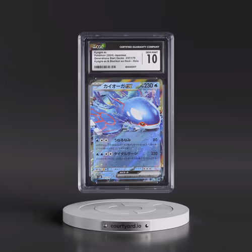 2024 Generations Start Decks- svM #037/175 Kyogre ex - Kyogre ex & Blaziken ex Deck Holo (CGC 10