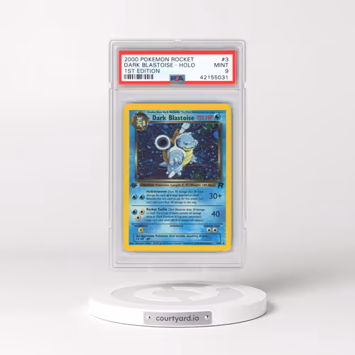 2000 Pokémon Rocket #3 Dark Blastoise - 1st Edition Holo (PSA 9 MINT)