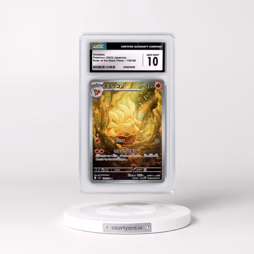 2023 Ruler of the Black Flame #110/108 Ninetales - Art Rare Holo (CGC 10 GEM MINT)