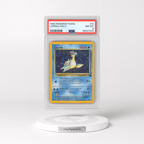 1999 Pokémon Fossil #10 Lapras - Holo (PSA 8 NM-MT)