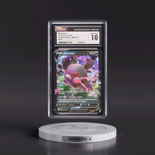 2022 Brilliant Stars #095/172 Morpeko V - Holo (CGC 10 GEM MINT)
