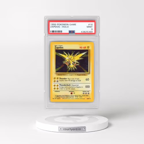 1999 Pokémon Game #16 Zapdos - Holo (PSA 9 MINT)