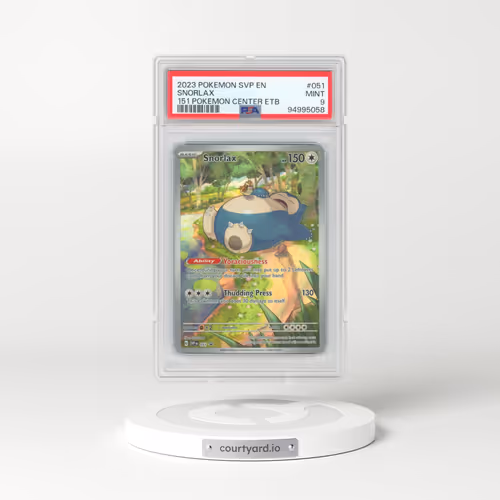 2023 Pokémon Svp EN-SV Black Star Promo #051 Snorlax - 151 Pokemon Center Elite Trainer Box (PSA 9 MINT)