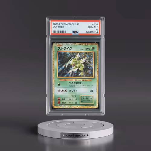 2023 Pokémon Clf-Trading Card Game Classic Venusaur & Lugia EX Deck #006 Scyther (PSA 10 GEM MINT)