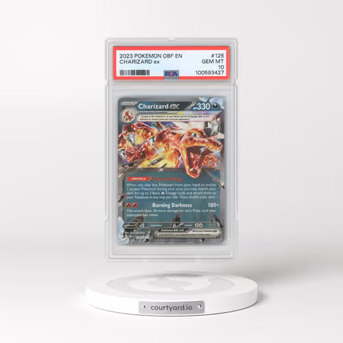 2023 Pokémon Obf EN-Obsidian Flames #125 Charizard EX - Holo (PSA 10 GEM MINT)