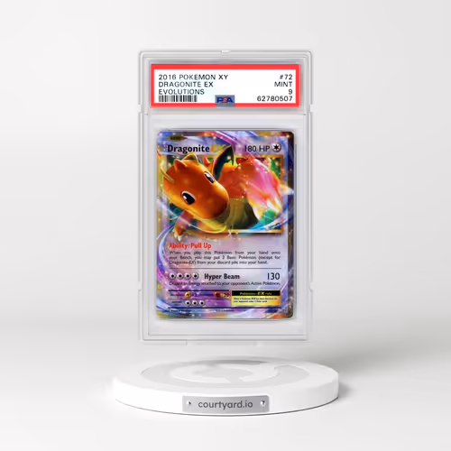 2016 Pokémon XY Evolutions #72 Dragonite EX - Holo (PSA 9 MINT)