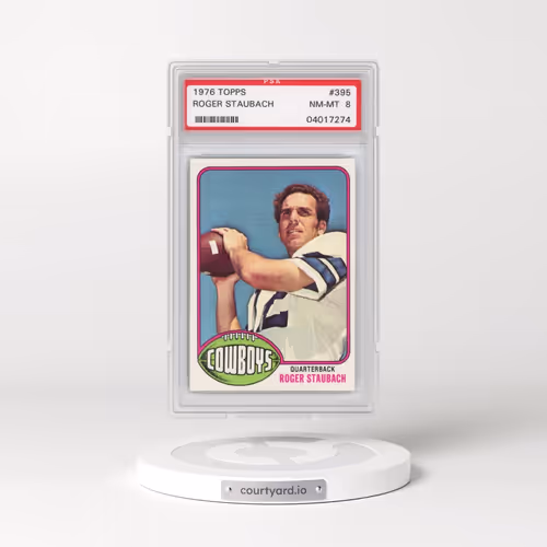 1976 Topps #395 Roger Staubach (PSA 8 NM-MT)