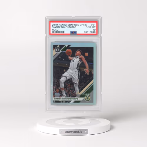 2019 Panini Donruss Optic #81 Giannis Antetokounmpo - Holo (PSA 10 GEM MINT)