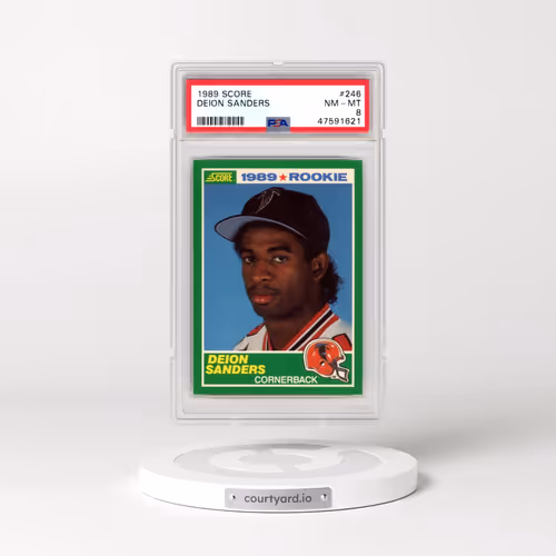 1989 Score #246 Deion Sanders (PSA 8 NM-MT)