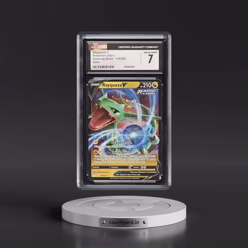 2021 Evolving Skies #110/203 Rayquaza V - Holo (CGC 7 NM)