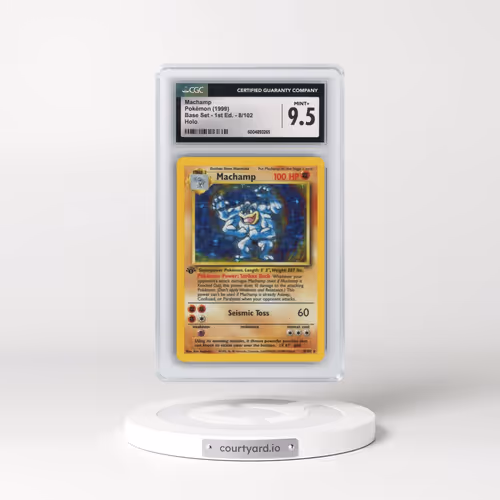 1999 Base Set #8/102 Machamp (With Shadow) - 1st Edition Holo (CGC 9.5 MINT+)