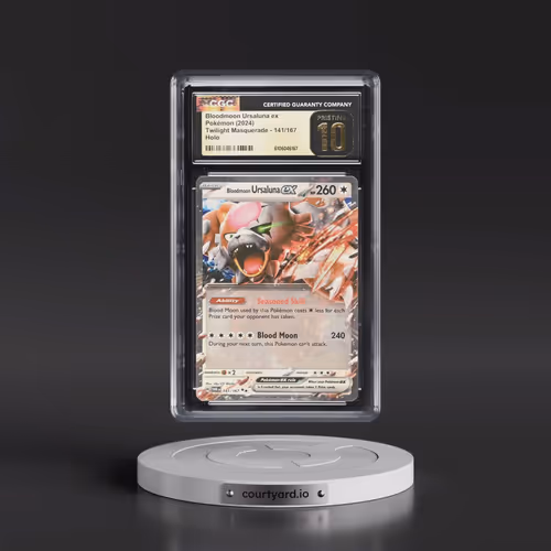 2024 Pokémon Twm EN-Twilight Masquerade #141 Bloodmoon Ursaluna EX - Holo (CGC 10 PRISTINE)