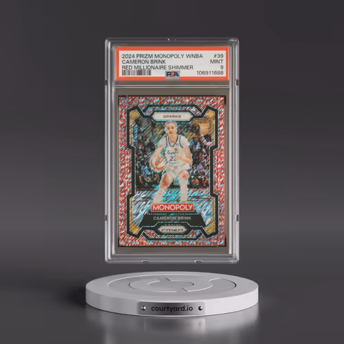 2024 Panini Prizm Monopoly WNBA #39 Cameron Brink - Red Millionaire Shimmer (PSA 9 MINT)